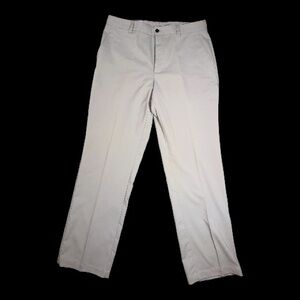 Cutter & Buck Gray Golf Pants Mens 34x32 Performance Stretch Flat Front